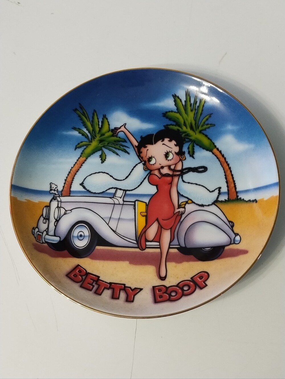1993 " This Is The Life" Limited Edition Betty Boop plate With 23K Gold Trim